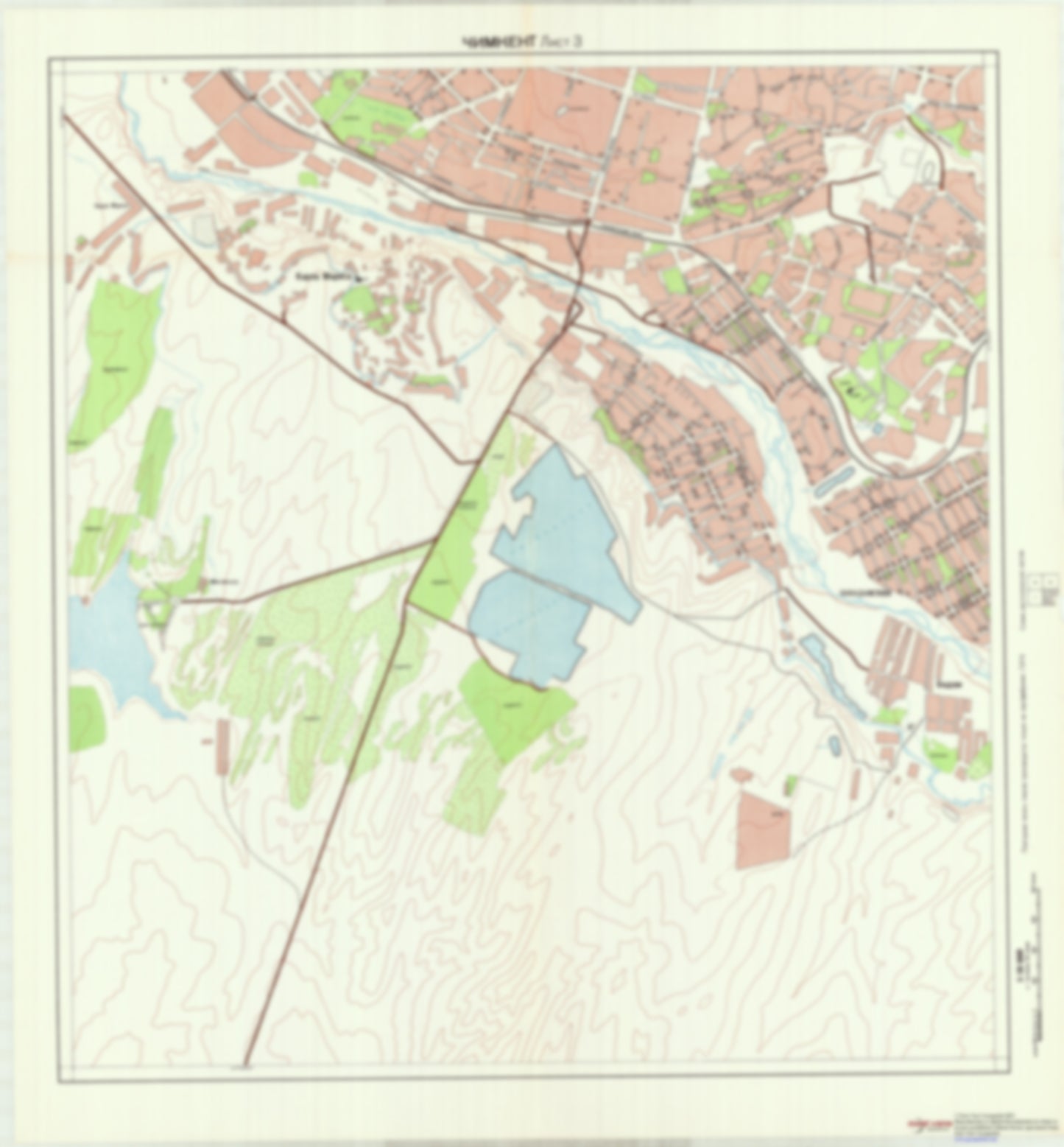 Chimkent / Shymkent 3 (Kazakhstan) - Soviet Military City Plans