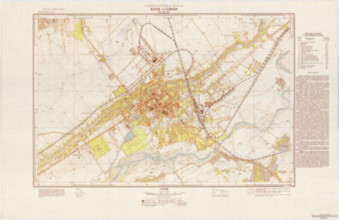 Sambor (Ukraine) - Soviet Military City Plans