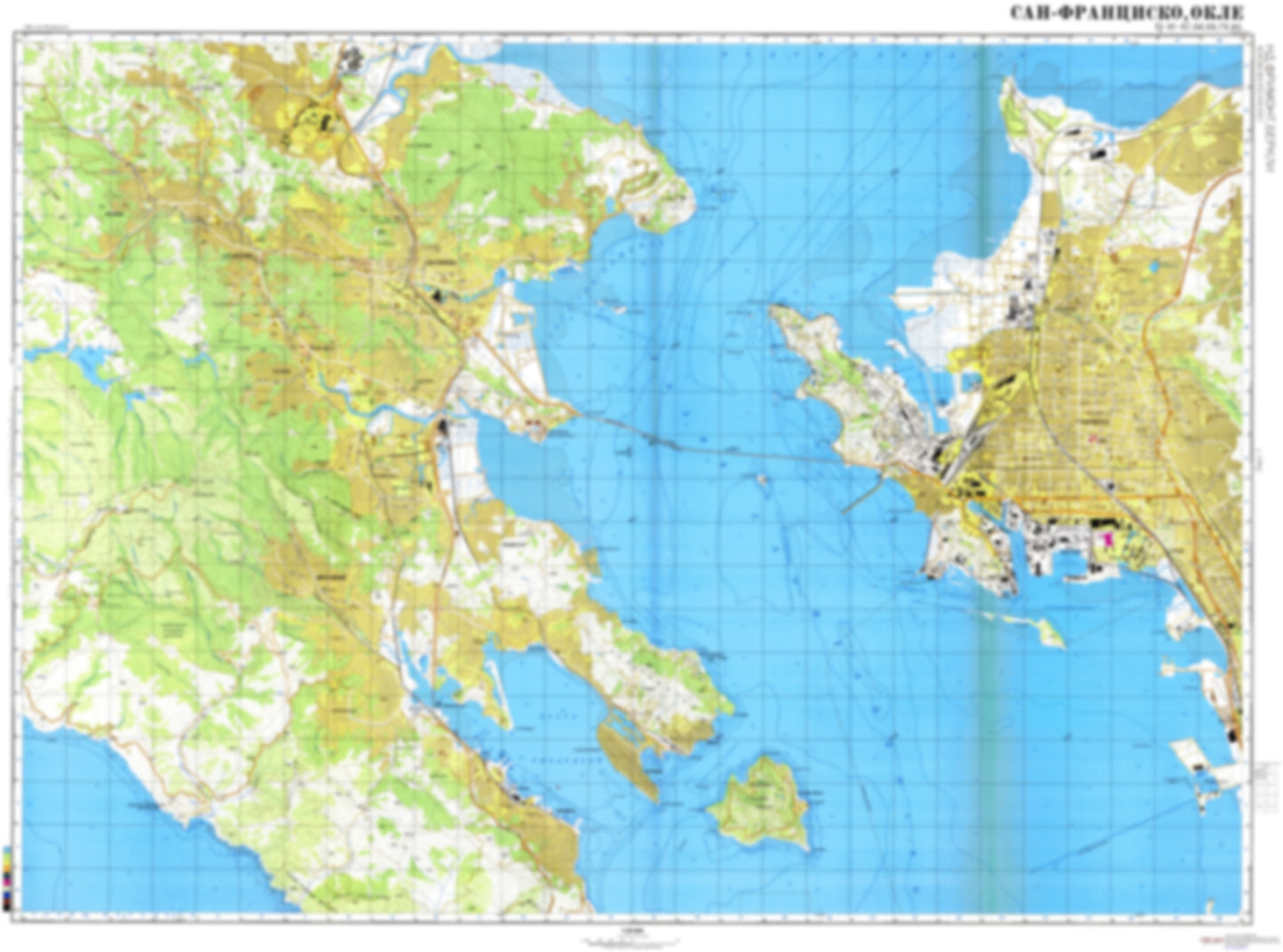 San Francisco, Oakland, Fremont, Berkeley, CA 1 (USA) - Soviet Military City Plans