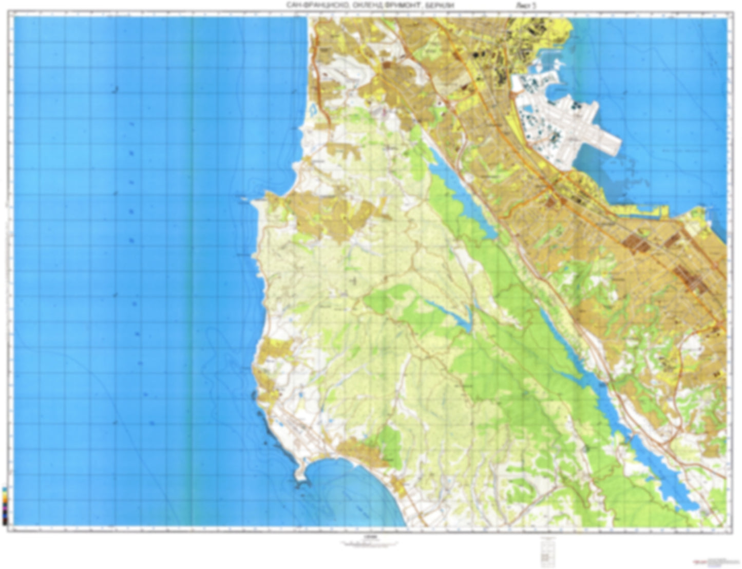 San Francisco, Oakland, Fremont, Berkeley, CA 5 (USA) - Soviet Military City Plans