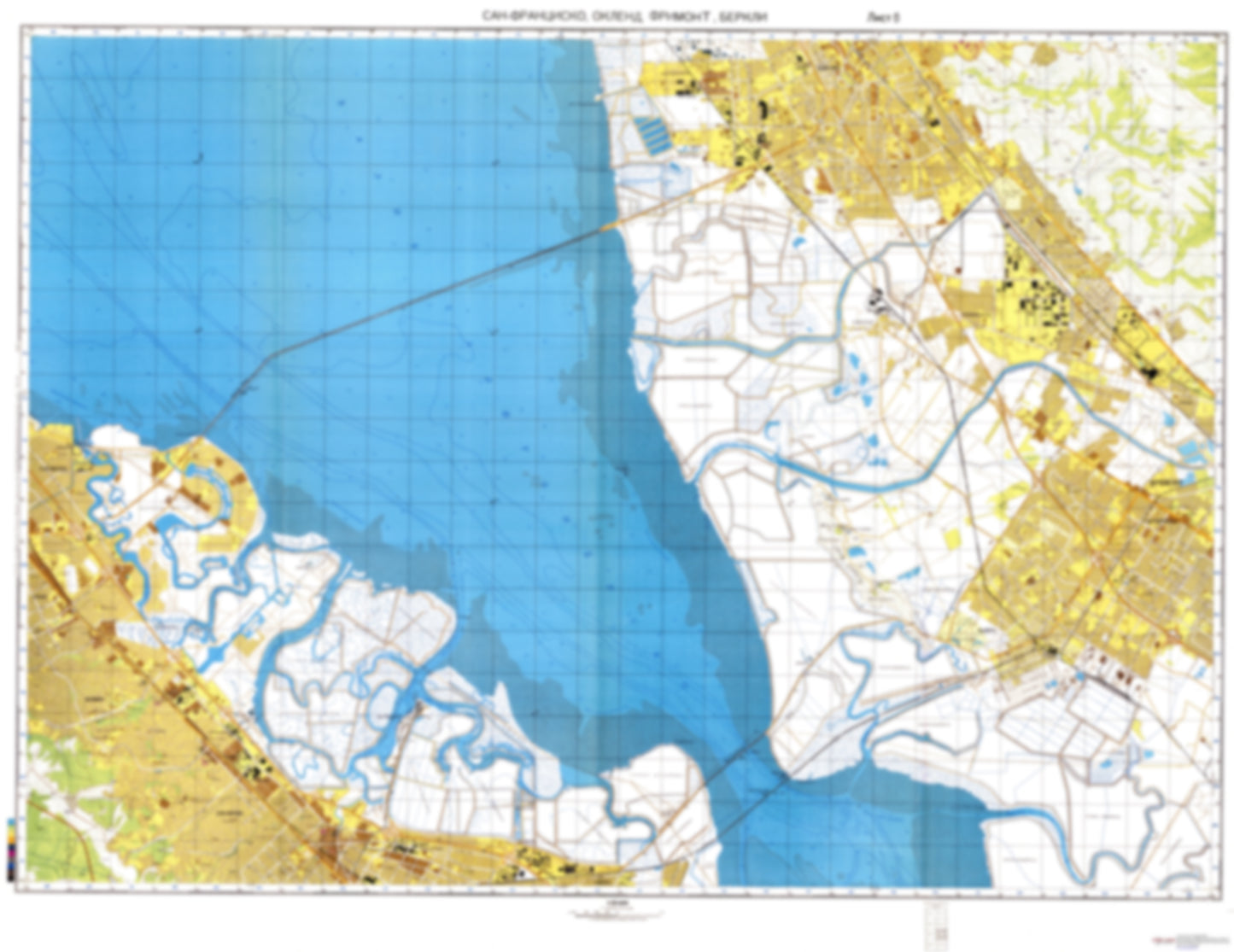 San Francisco, Oakland, Fremont, Berkeley, CA 6 (USA) - Soviet Military City Plans