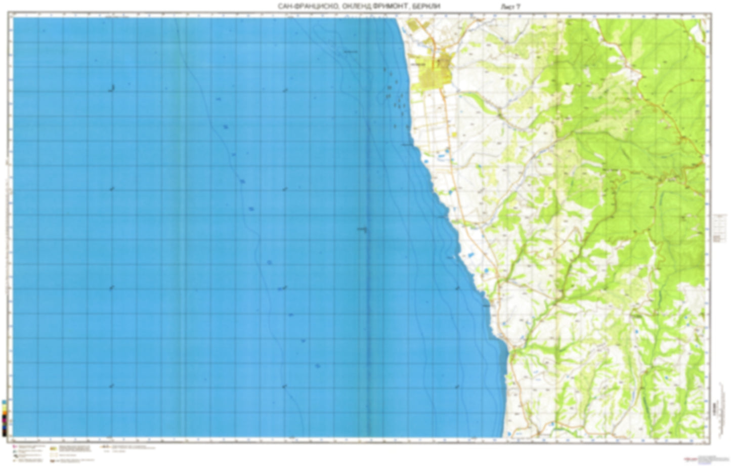 San Francisco, Oakland, Fremont, Berkeley, CA 7 (USA) - Soviet Military City Plans