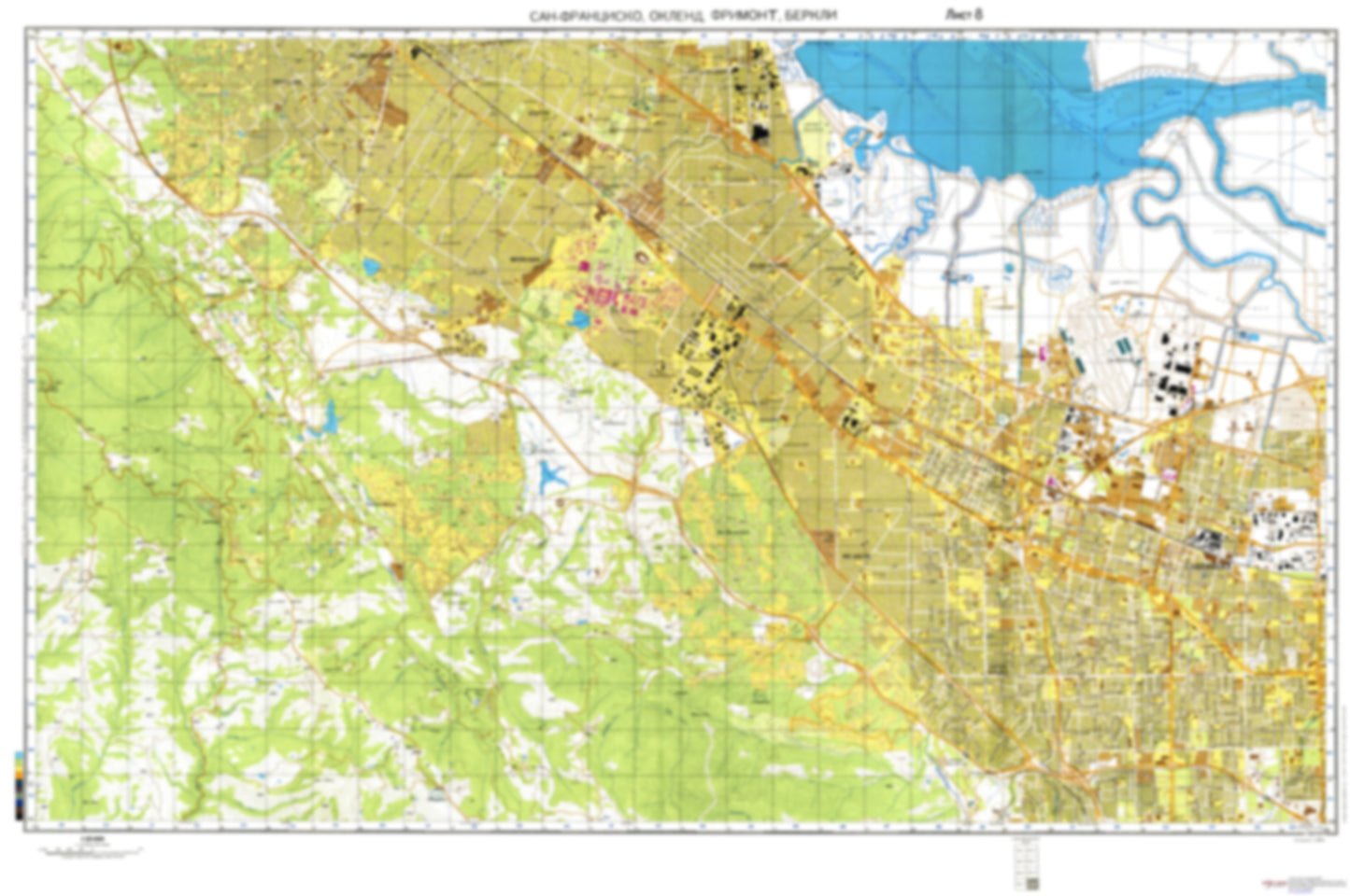 San Francisco, Oakland, Fremont, Berkeley, CA 8 (USA) - Soviet Military City Plans