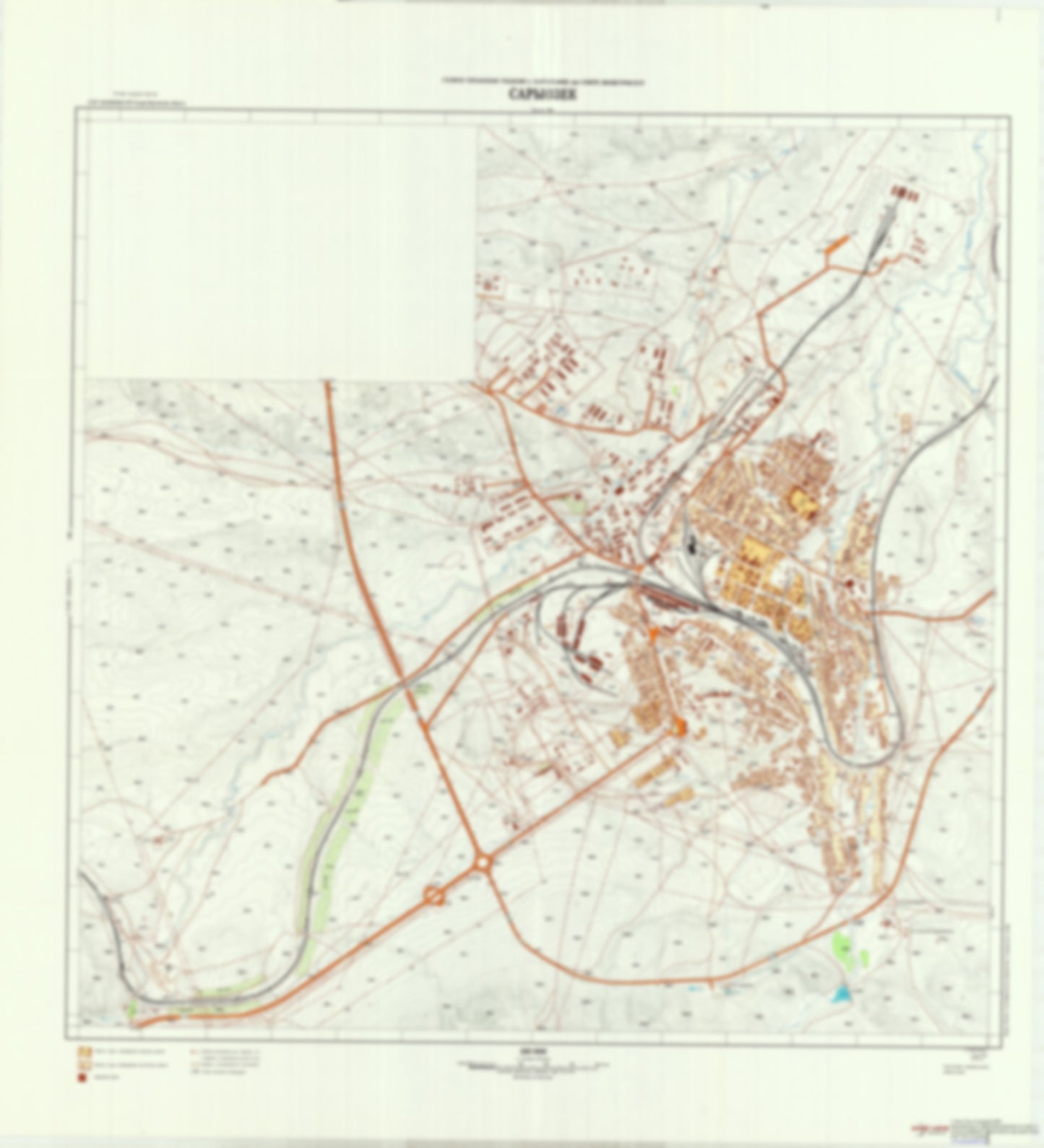 Sary-Ozek (Kazakhstan) - Soviet Military City Plans