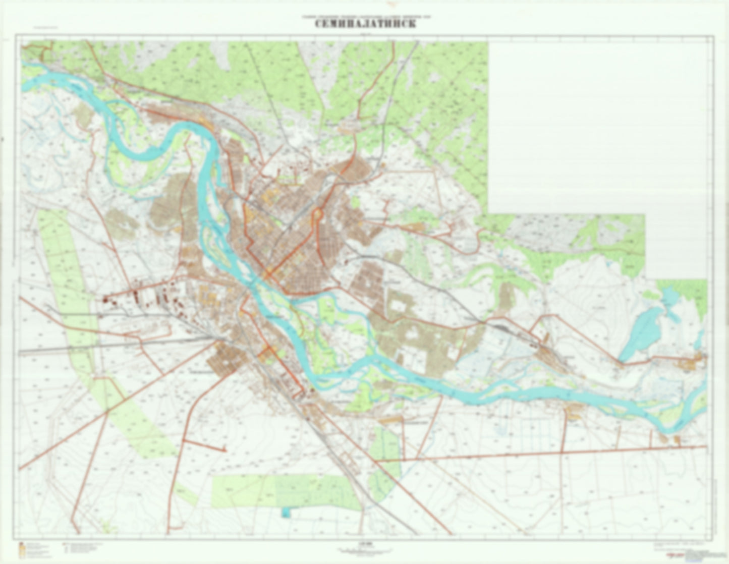 Semipalatinsk / Semey (Kazakhstan) - Soviet Military City Plans