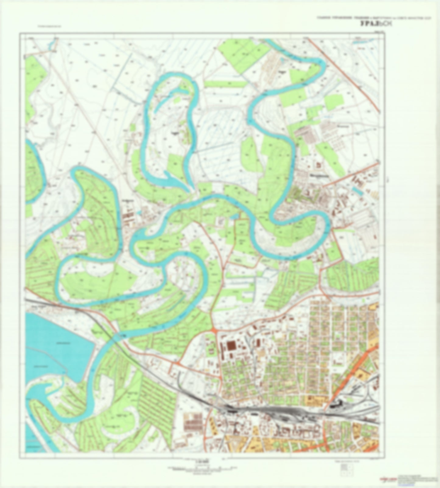 Uralsk 1 (Kazakhstan) - Soviet Military City Plans